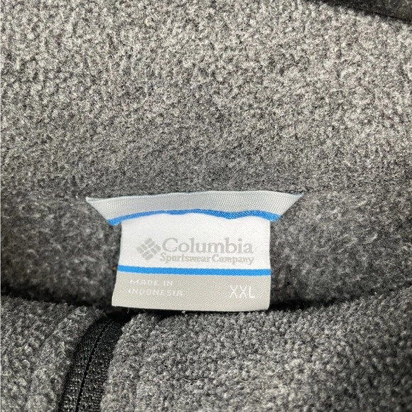 Columbia Men's Charcoal Zip-Up Sweater - Picture 3 of 4